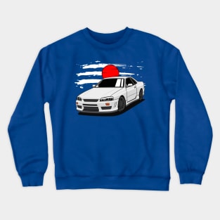 Japan car GTR R34 - JDM Crewneck Sweatshirt